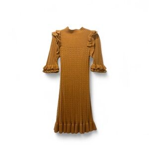 HAPPY X NATURE - Orange Dress with Ruffle Details